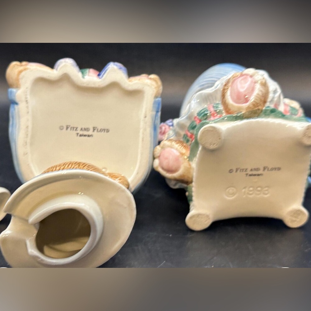 Fitz and Floyd cream and sugar  Ceramic Figurines